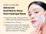 COSRX Advanced Snail Mucin Glass Glow Hydrogel Mask - Μάσκα με κολλαγόνο και βλεννίνη σαλιγκαριού - Image 3