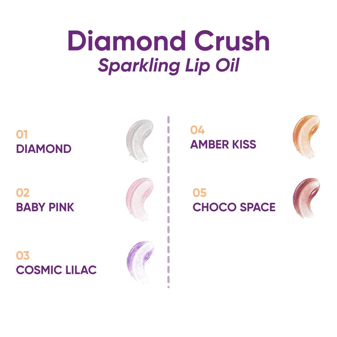 Nejha Diamond Crush – Sparkling Lip Oil – 01 Diamond 3ml - Image 4