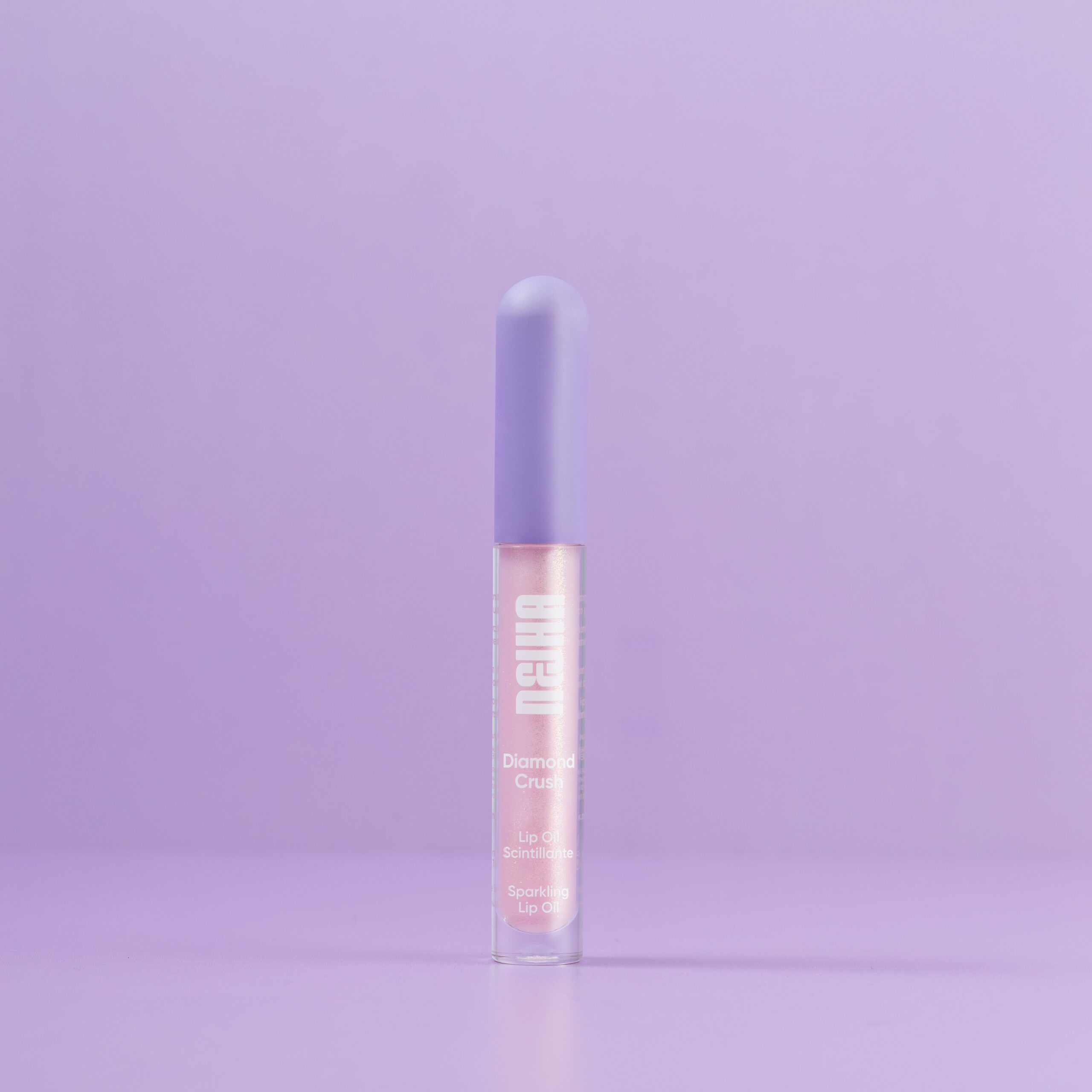 Nejha Diamond Crush – Sparkling Lip Oil – 02 Baby Pink 3ml - Image 1