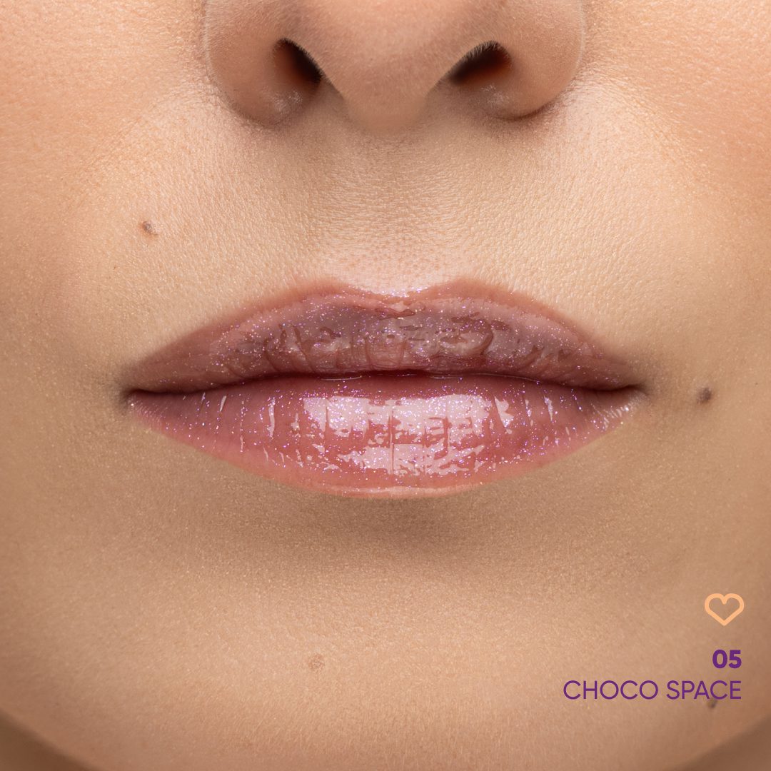 Nejha Diamond Crush – Sparkling Lip Oil – 05 Choco Space 3ml - Image 2