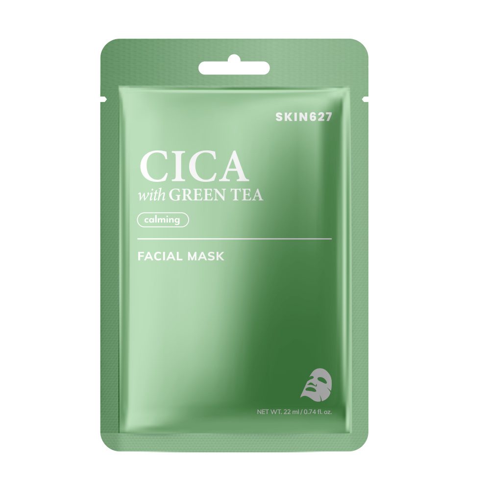 kojaca-maska-do-twarzy-skin627-cica-zielona-herb Μάσκα Προσώπου με CICA και Πράσινο Τσάι – SKIN627 Calming 22ml - Image 1